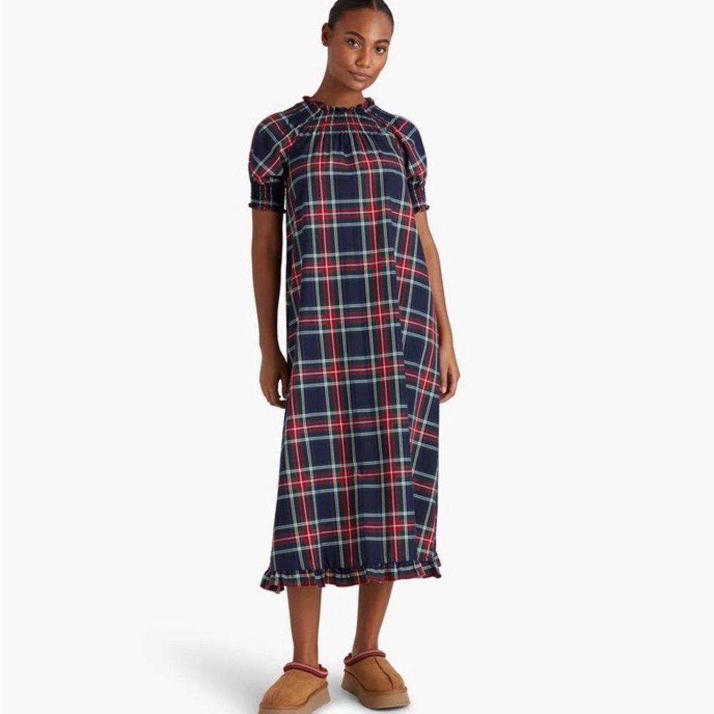 HILL HOUSE HOME NWOT Caroline Nap Dress in Plaid size Extra Large